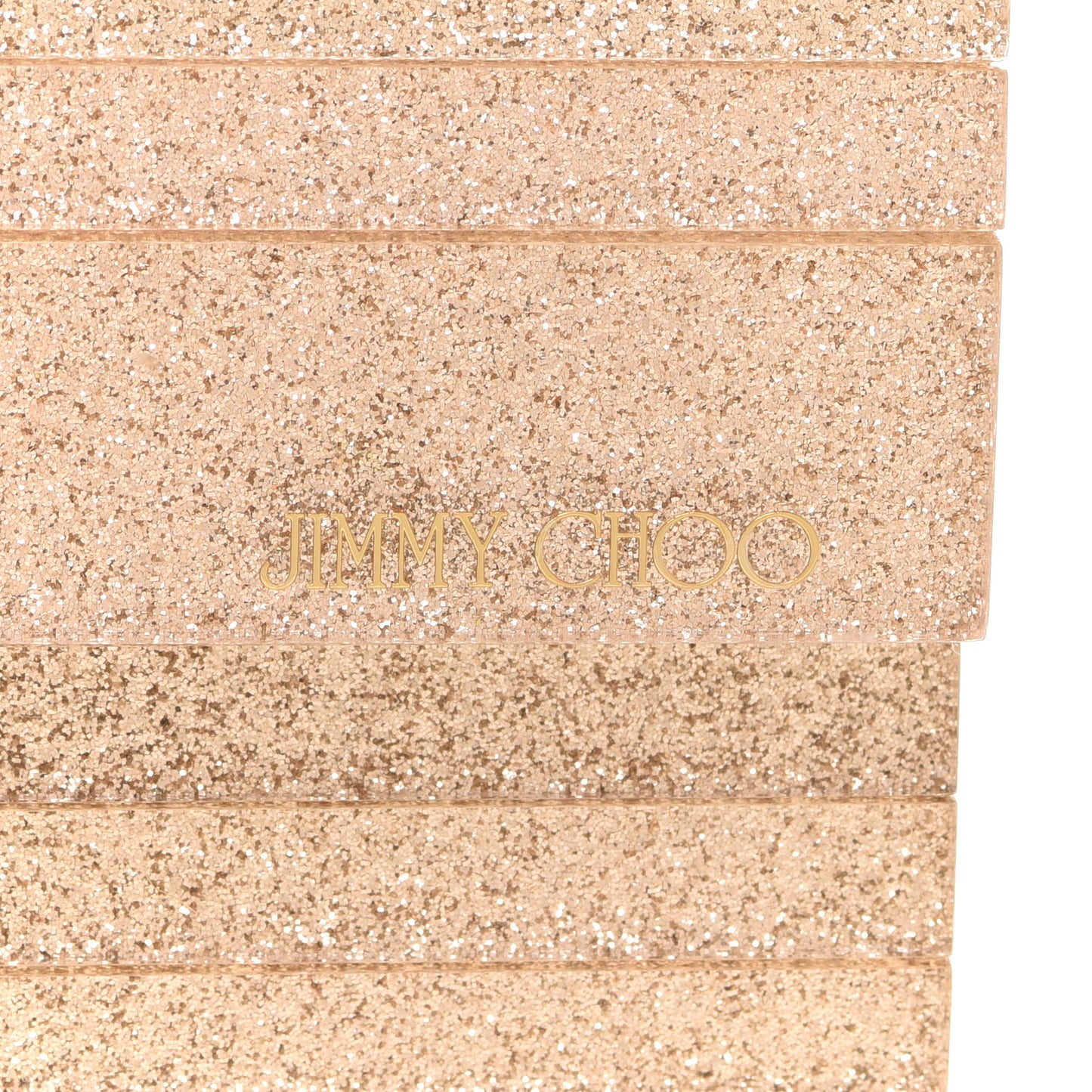 Acrylic Glitter Sweetie Clutch Gold