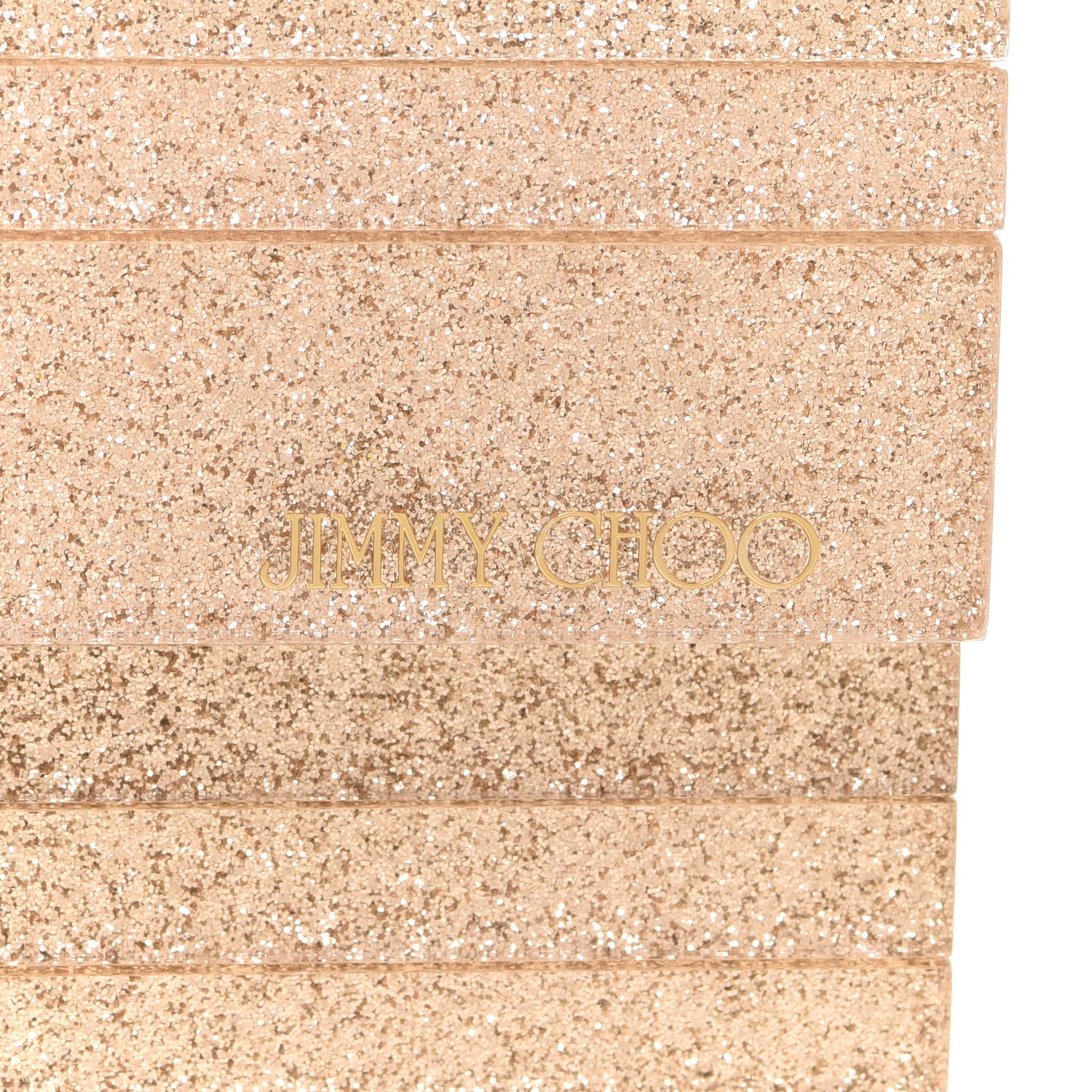 Jimmy Choo Acrylic Glitter Sweetie Clutch Gold 7 of 11
