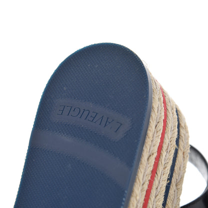 Gucci Cotton Malaga Kid Crochet Pearly GG Lilibeth Espadrille Platform Sandals 36 Black 10 of 18