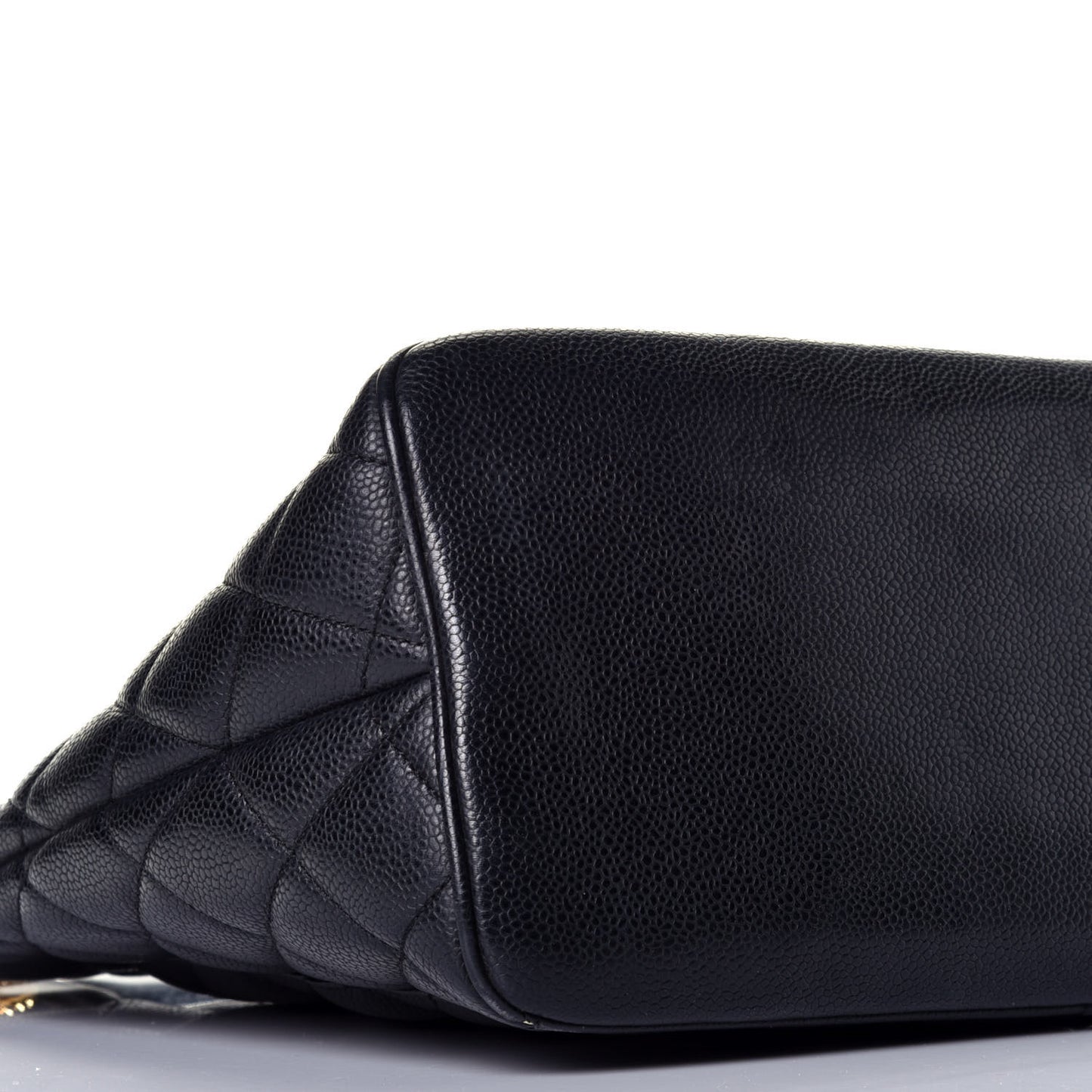Caviar Quilted Medallion Tote Black