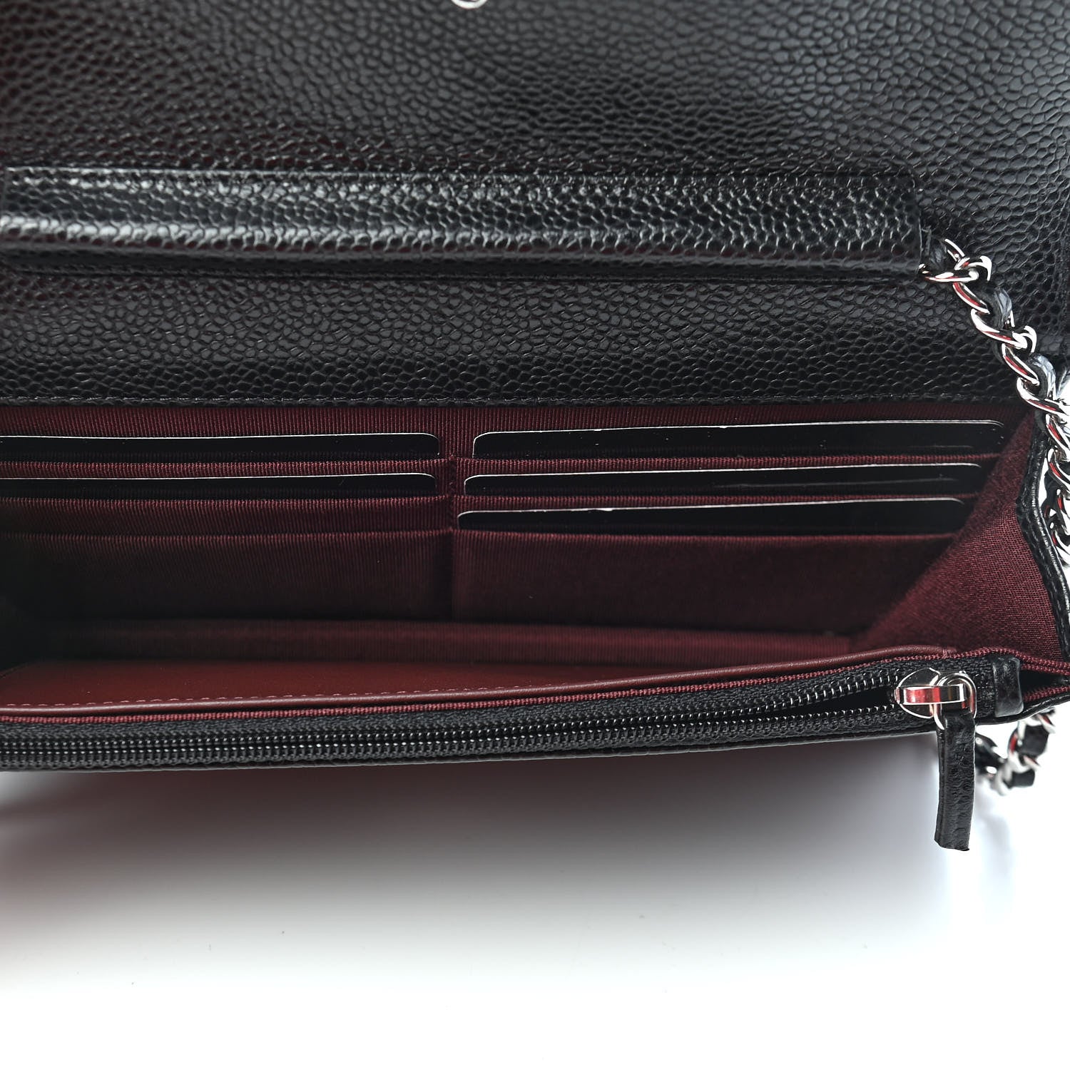 Chanel Caviar Quilted Wallet On Chain WOC Black 5 of 10