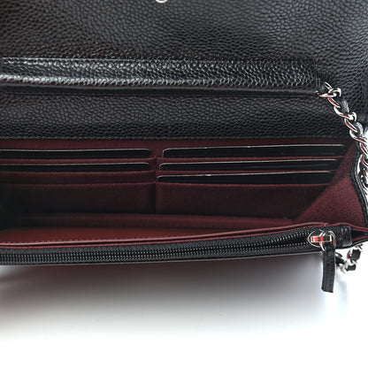 Chanel Caviar Quilted Wallet On Chain WOC Black 5 of 10