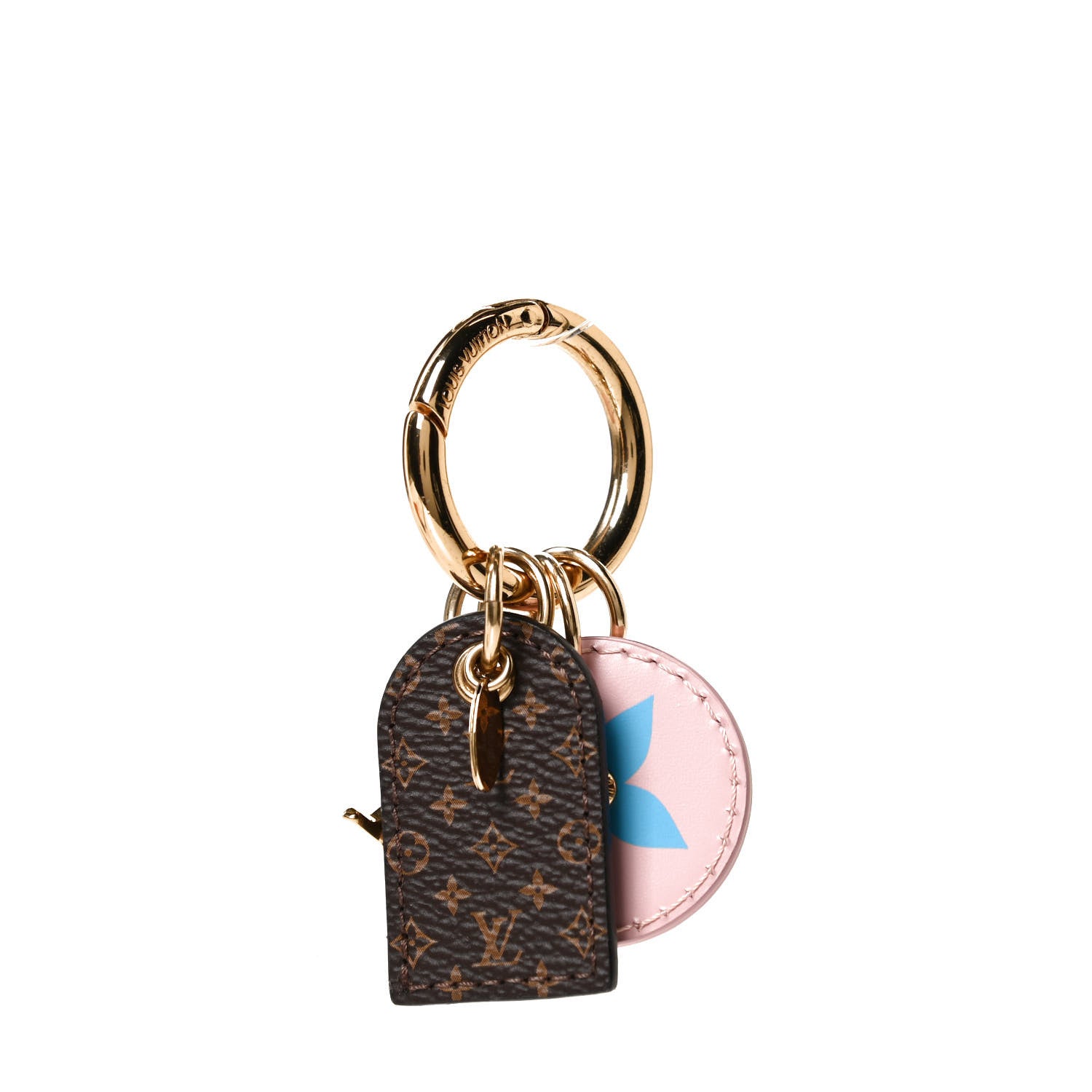 Louis Vuitton Monogram Fetish Lug Tag Bag Charm Brown 3 of 5