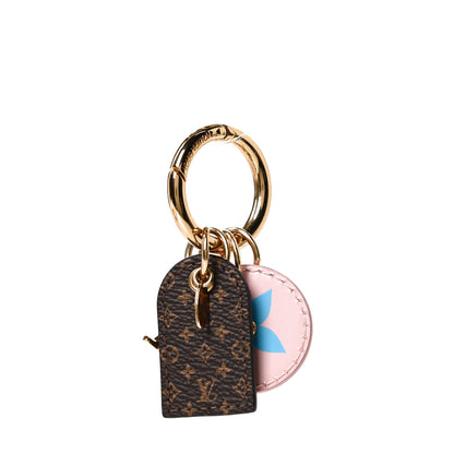 Louis Vuitton Monogram Fetish Lug Tag Bag Charm Brown 3 of 5