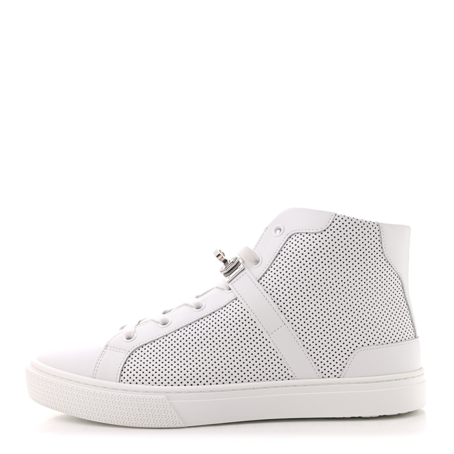 Hermes Calfskin Perforated Daydream Sneakers 40 White 1 of 11