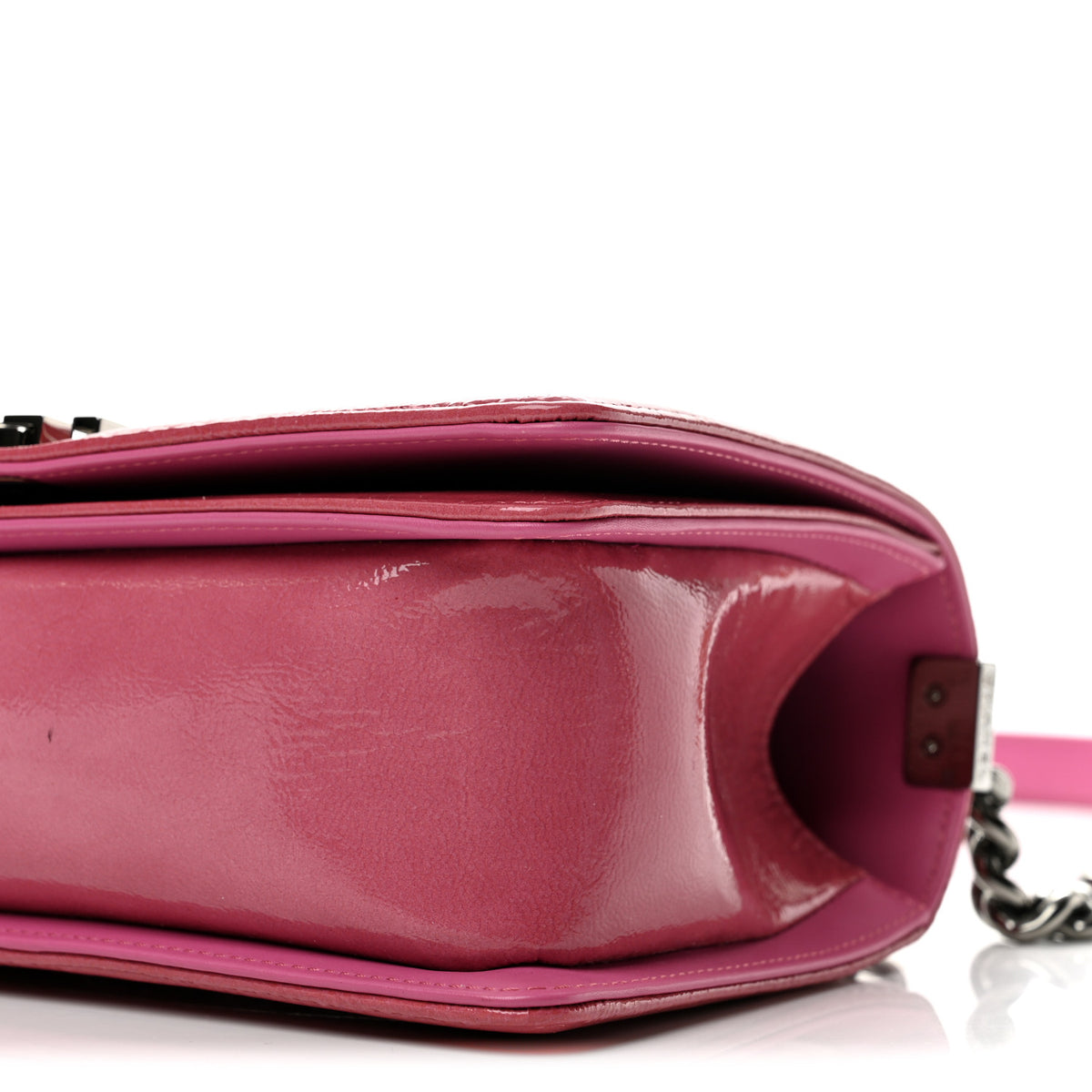 Chanel Patent Tweed Medium Boy Flap Fuchsia 10 of 12