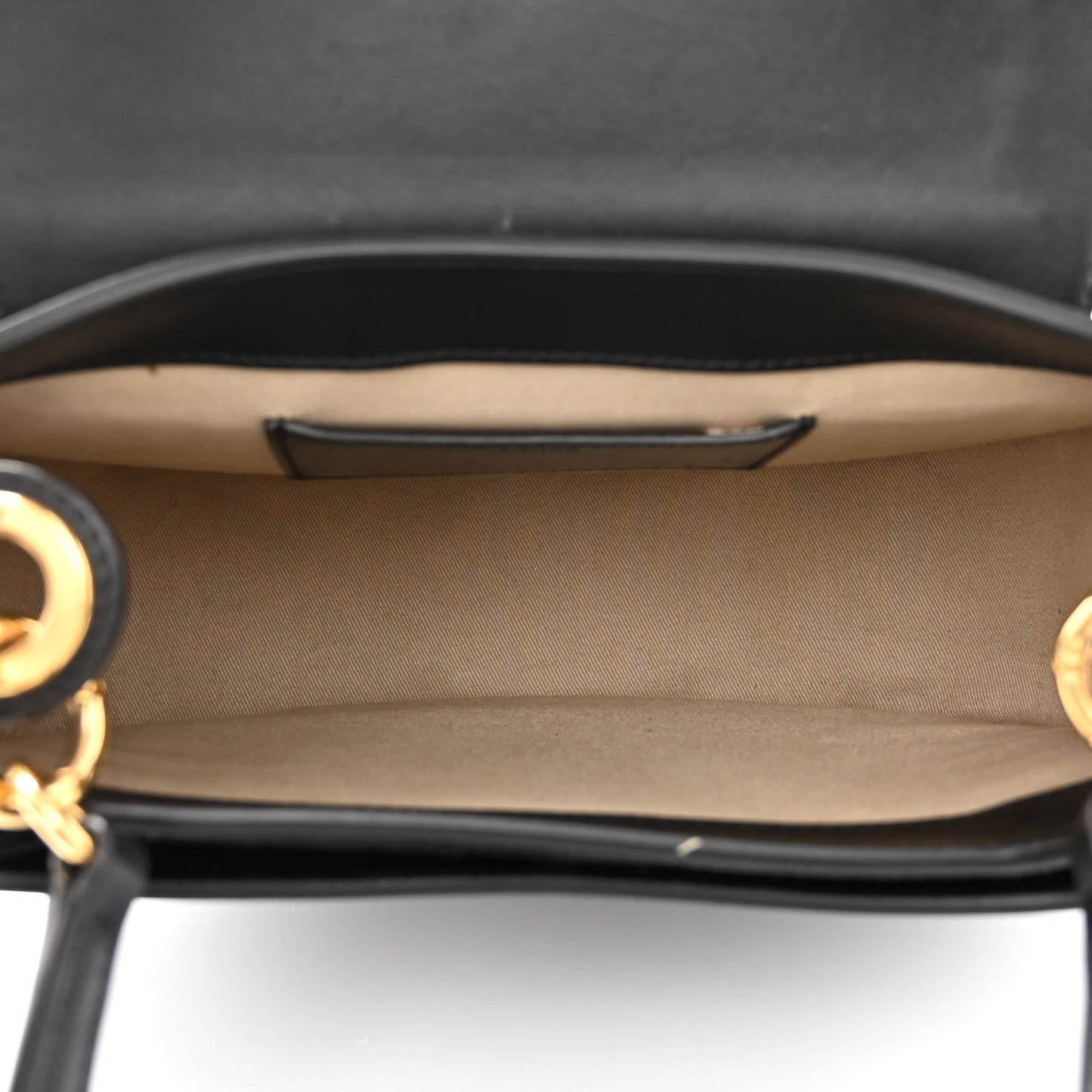 Calfskin Suede Large Tess Bag Black