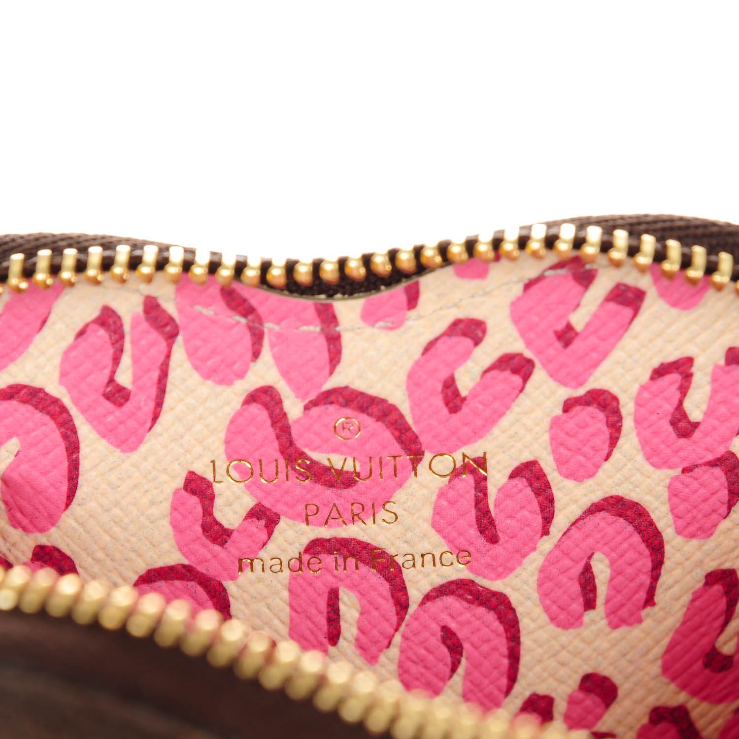 Louis Vuitton Monogram Leopard Coeur Heart Coin Purse Blanc Corail 6 of 7