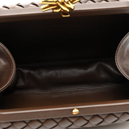 Bottega Veneta Nappa Intrecciato Knot Clutch Madder Brown 5 of 9