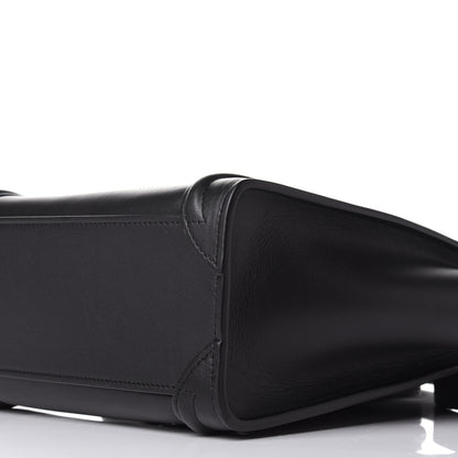 Celine Smooth Calfskin Nano Luggage Black 10 of 10