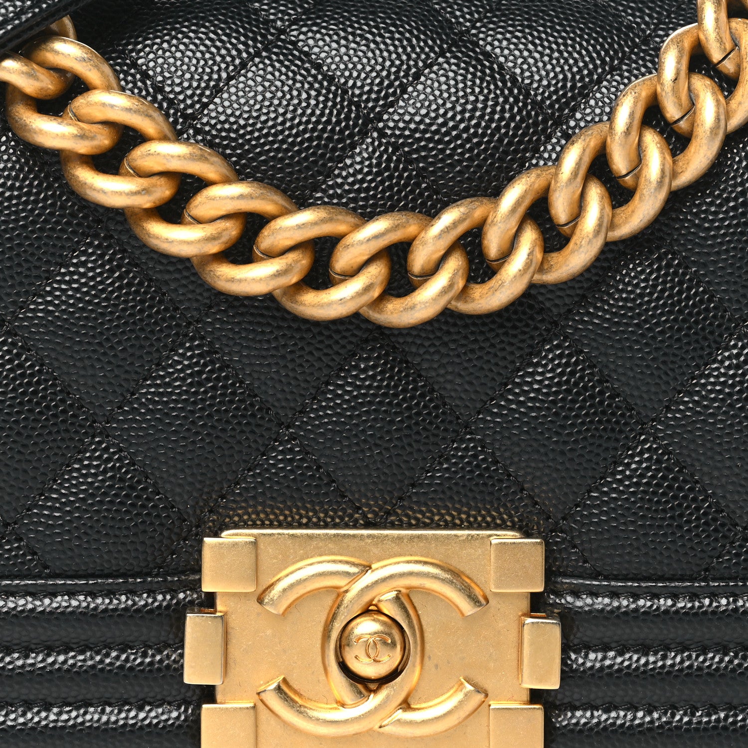 Chanel Caviar Quilted Small Boy Flap Black 7 of 9