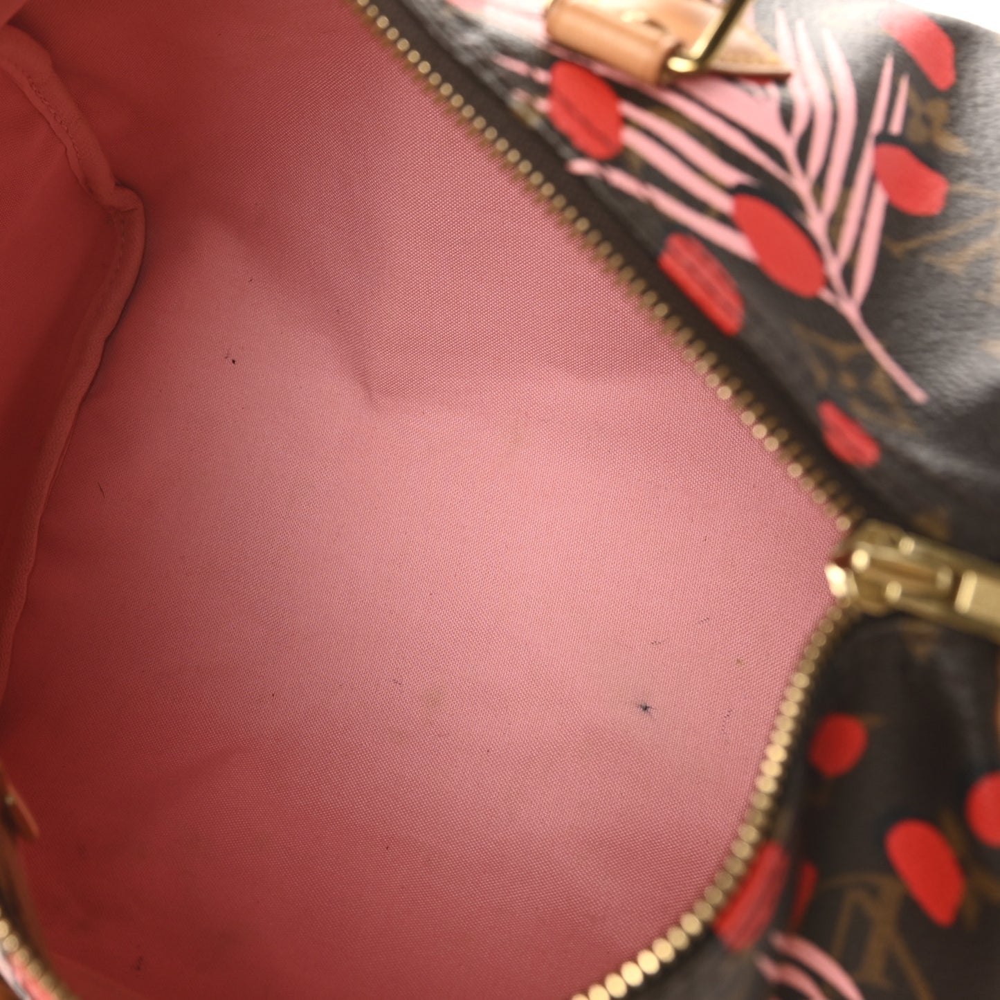 Monogram Jungle Dots Speedy 30 Sugar Pink Poppy
