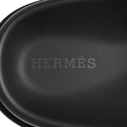 Hermes Suede Goatskin Womens Chypre Sandals 41 Rose Bois De Santal Rouge De Turin 9 of 10