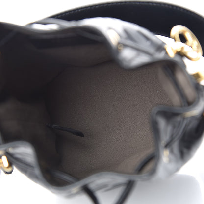 Fendi Vitello Liberty F is Fendi FF 1974 Embossed Mini Mon Tresor Bucket Bag Black 5 of 10