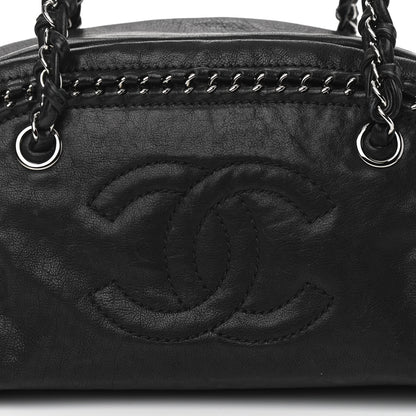 Chanel Smooth Calfskin Medium Luxe Ligne Bowler Black 8 of 10