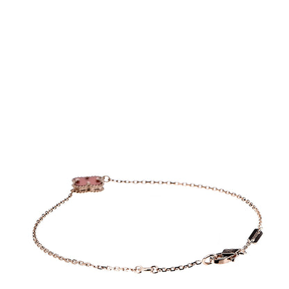 Van Cleef & Arpels 18K Rose Gold Carnelian Sweet Alhambra Bracelet 3 of 7