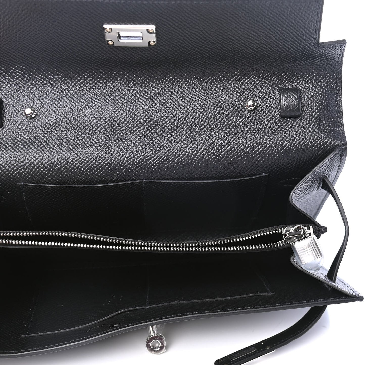 Epsom Matte Alligator Touch Kelly Wallet To Go Black