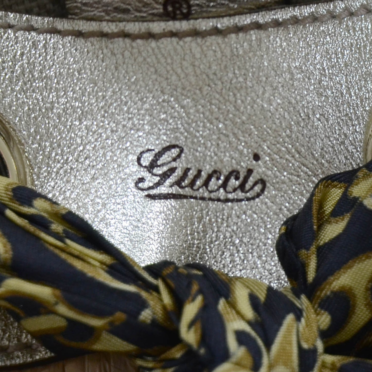 Natural Straw Leather Positano Tote Metallic