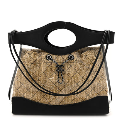 Chanel Calfskin PVC Quilted Chanel 31 Bag Black 1 of 14