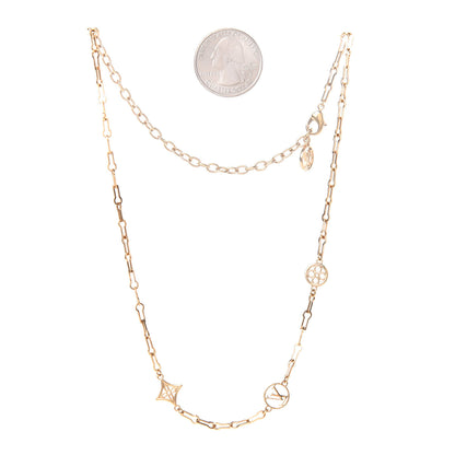 Louis Vuitton Metal Forever Young Short Necklace Gold 4 of 5