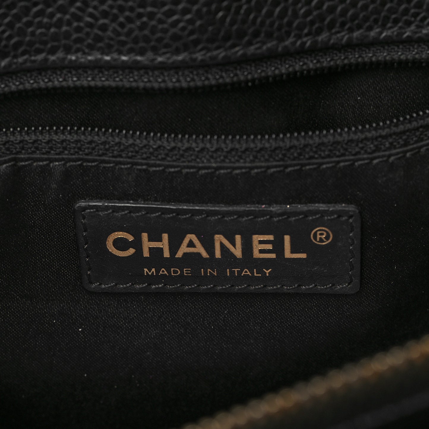 Caviar Quilted Grand Shopping Tote GST Black