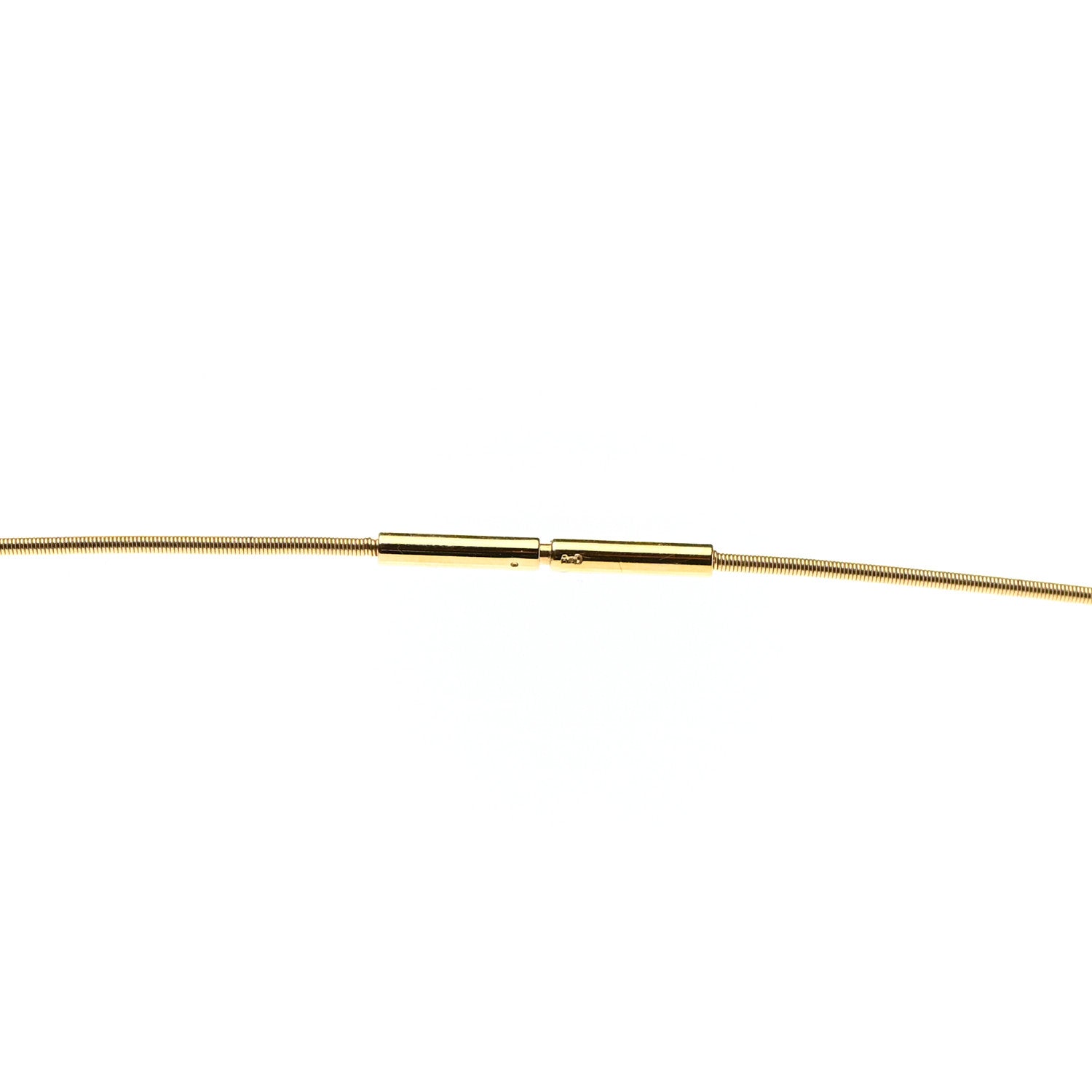 Hermes Gold Cage d'H Pendant Necklace Orange 4 of 6