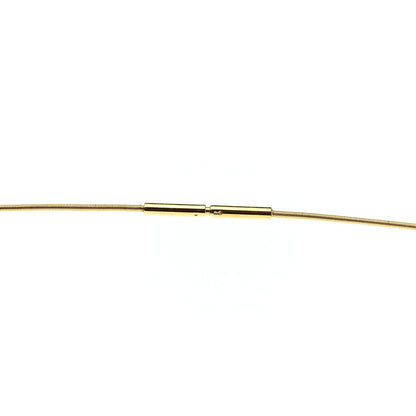 Hermes Gold Cage d'H Pendant Necklace Orange 4 of 6