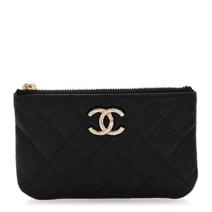 Chanel Caviar Quilted CC Small Pouch Black 1 of 8