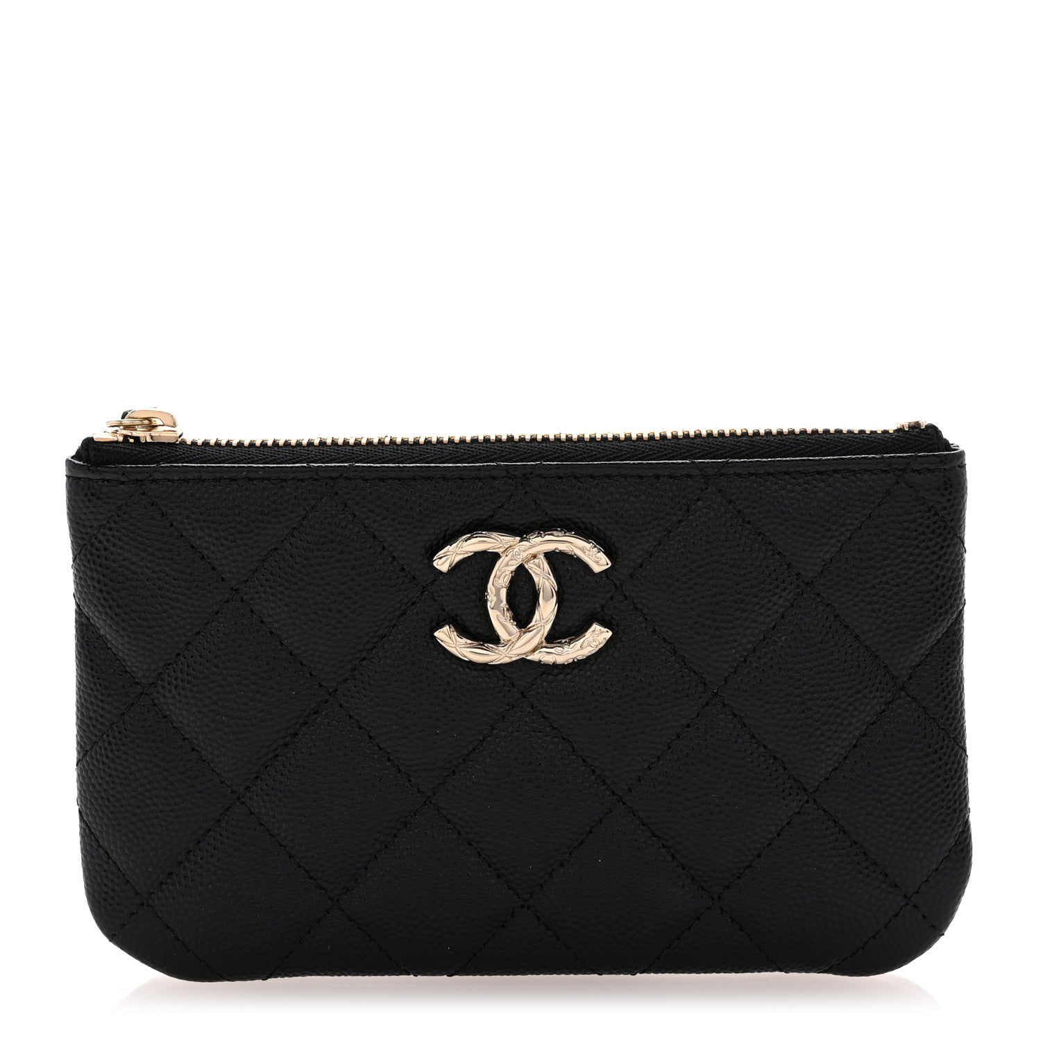 Chanel Caviar Quilted CC Small Pouch Black 1 of 8