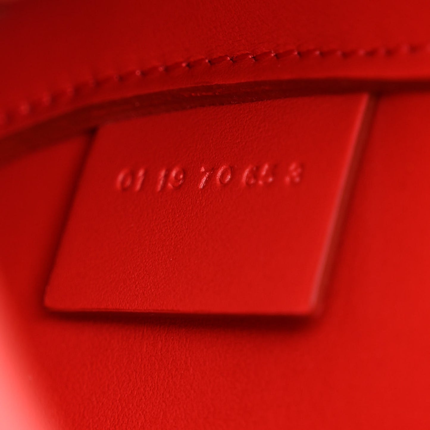 Calfskin Small Tess Bag Sepia Red
