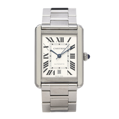 Cartier Stainless Steel 31mm Tank Solo Automatic Watch 1 of 7