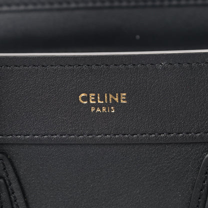 Celine Smooth Calfskin Nano Luggage Black 8 of 10