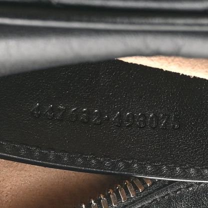 Gucci Calfskin Matelasse Mini GG Marmont Chain Shoulder Bag Black 7 of 11