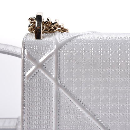 Christian Dior Patent Micro-Cannage Small Diorama Flap Bag White 15 of 15