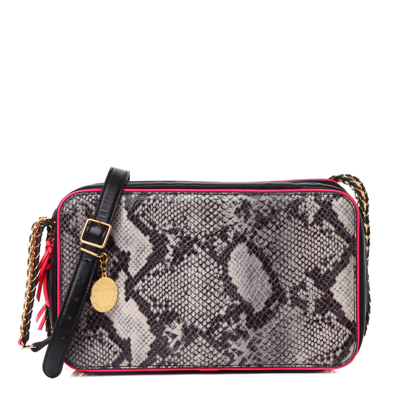 Stella McCartney Eco Python Double Zip Camera Bag Chalk Pink 1 of 5