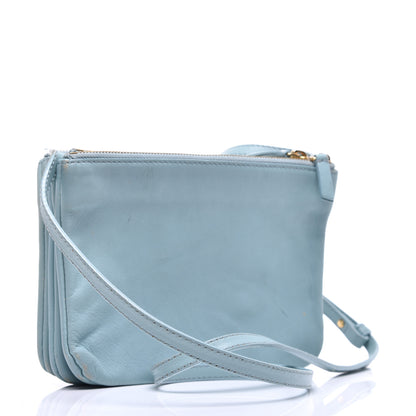 Celine Smooth Lambskin Small Trio Crossbody Bag Jade 3 of 10