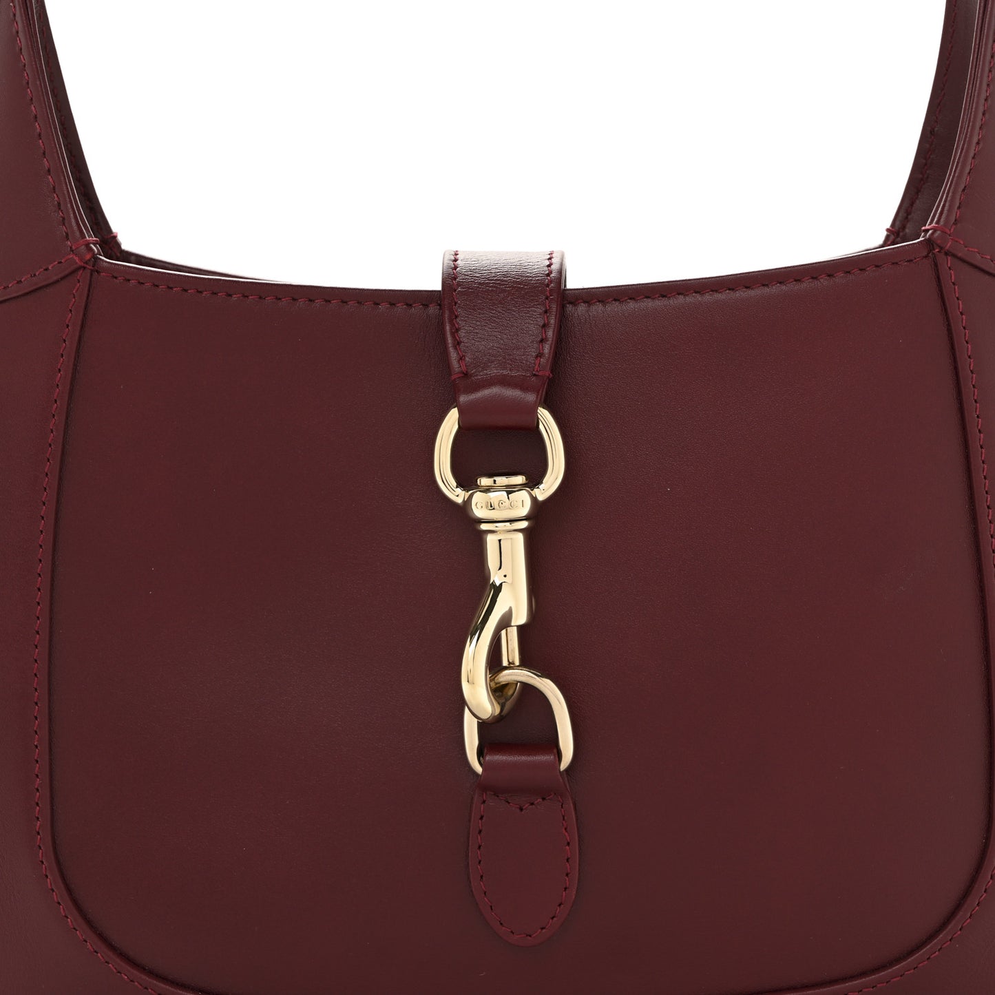 Calfskin Small Jackie Shoulder Bag Rosso Ancora