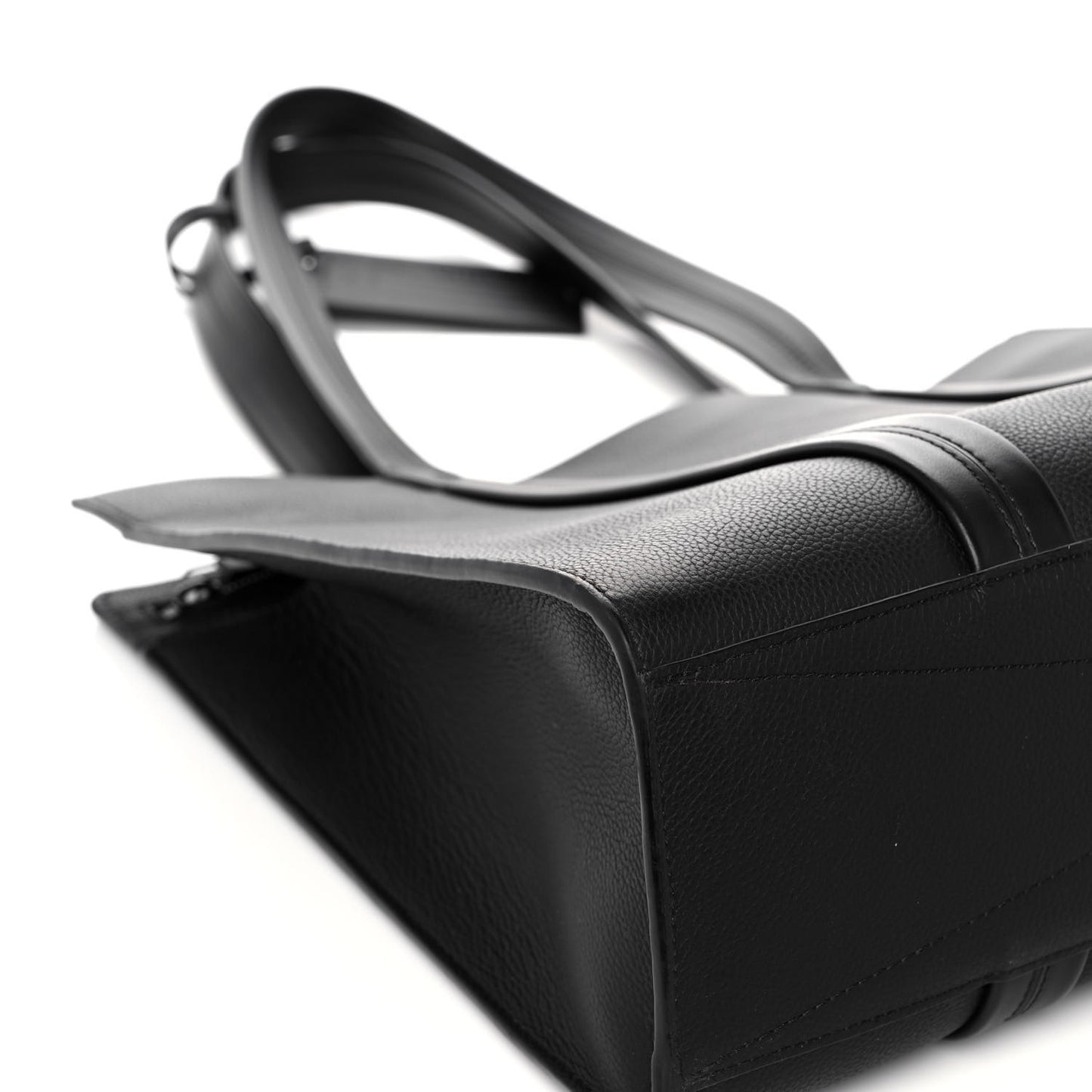 Grained Calfskin LV Aerogram Tote Black