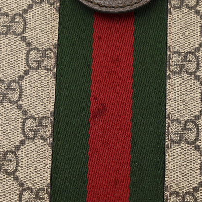 Gucci GG Supreme Monogram Web Small Ophidia Chain Shoulder Bag Brown 12 of 16