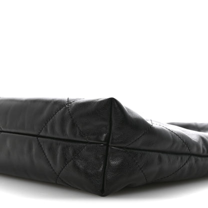 Chanel Shiny Calfskin Quilted Small Chanel 22 Black 8 of 12