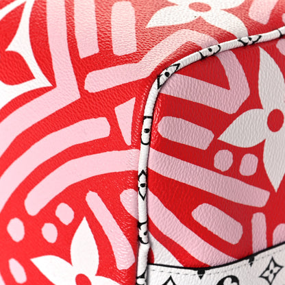 Louis Vuitton Monogram Giant Crafty Keepall Bandouliere 45 Rouge Rose Creme 14 of 14