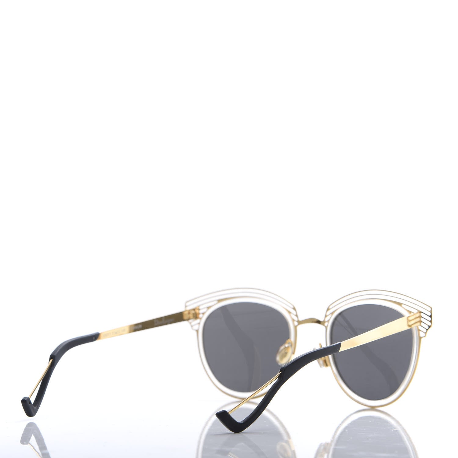 Christian Dior Acetate Enigme Sunglasses Gold 4 of 7