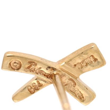 Tiffany 18K Yellow Gold Paloma's Graffiti X Earrings 4 of 5