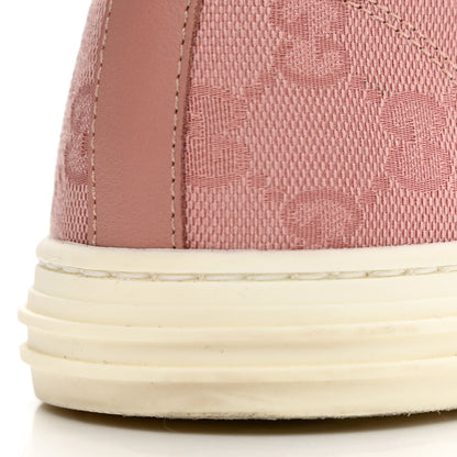 Gucci GG Monogram Calfskin Womens Low Top Sneakers 40 Pink Soft Pink 10 of 16