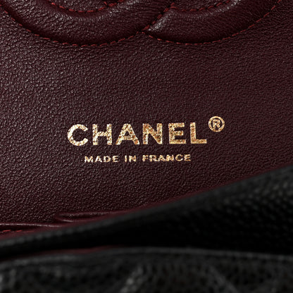 Chanel Caviar Quilted Medium Double Flap Black 6 of 12