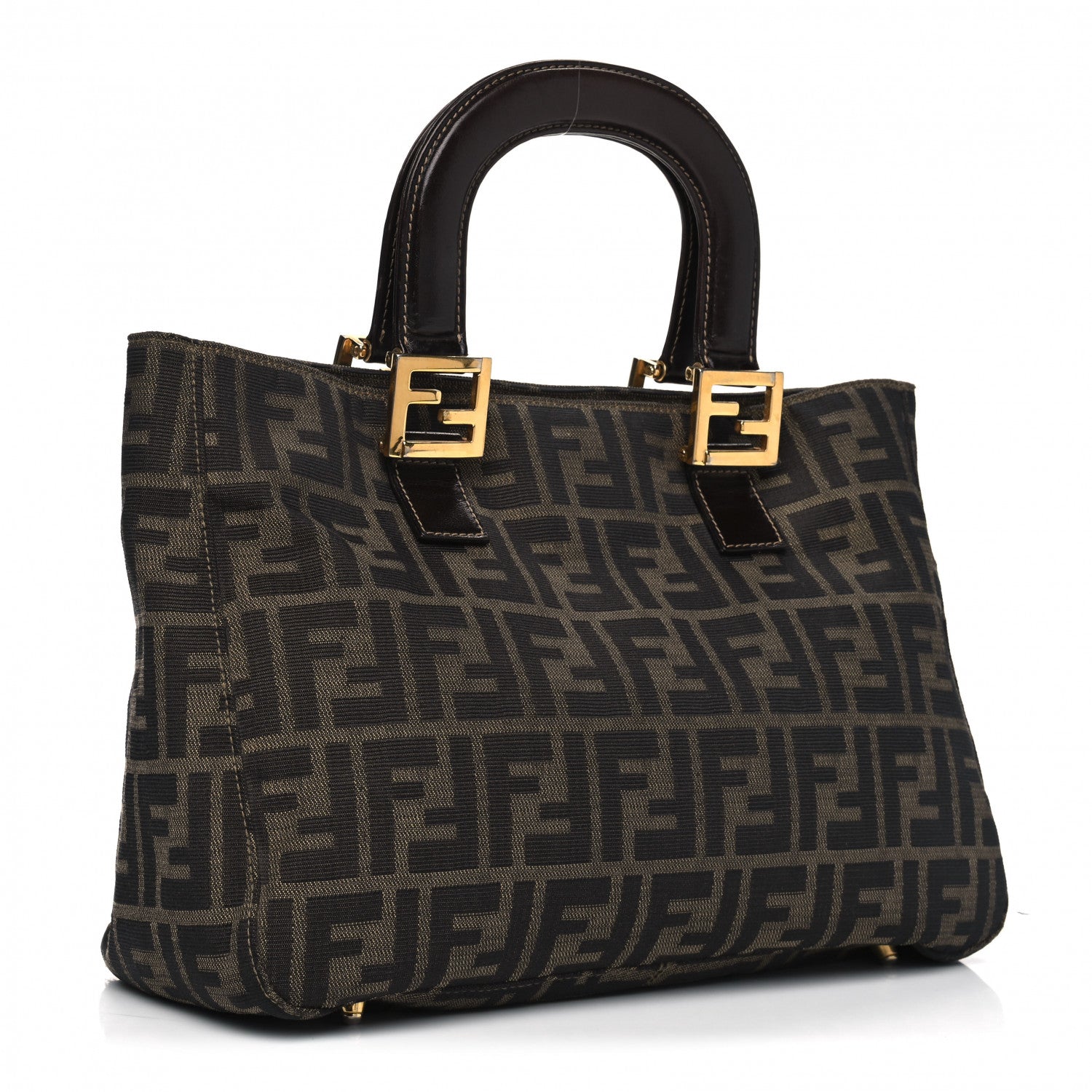Fendi Zucca Small Holdall Tote Tobacco 2 of 13