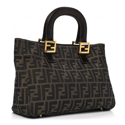 Fendi Zucca Small Holdall Tote Tobacco 2 of 13