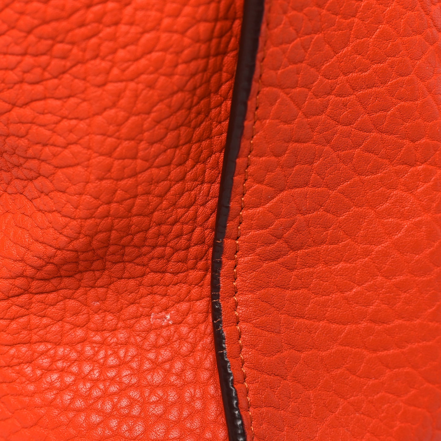 Bullhide Calfskin Small Ring Handbag Burnt Orange