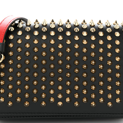 Christian Louboutin Calfskin Spiked Zoompouch Crossbody Black 7 of 9