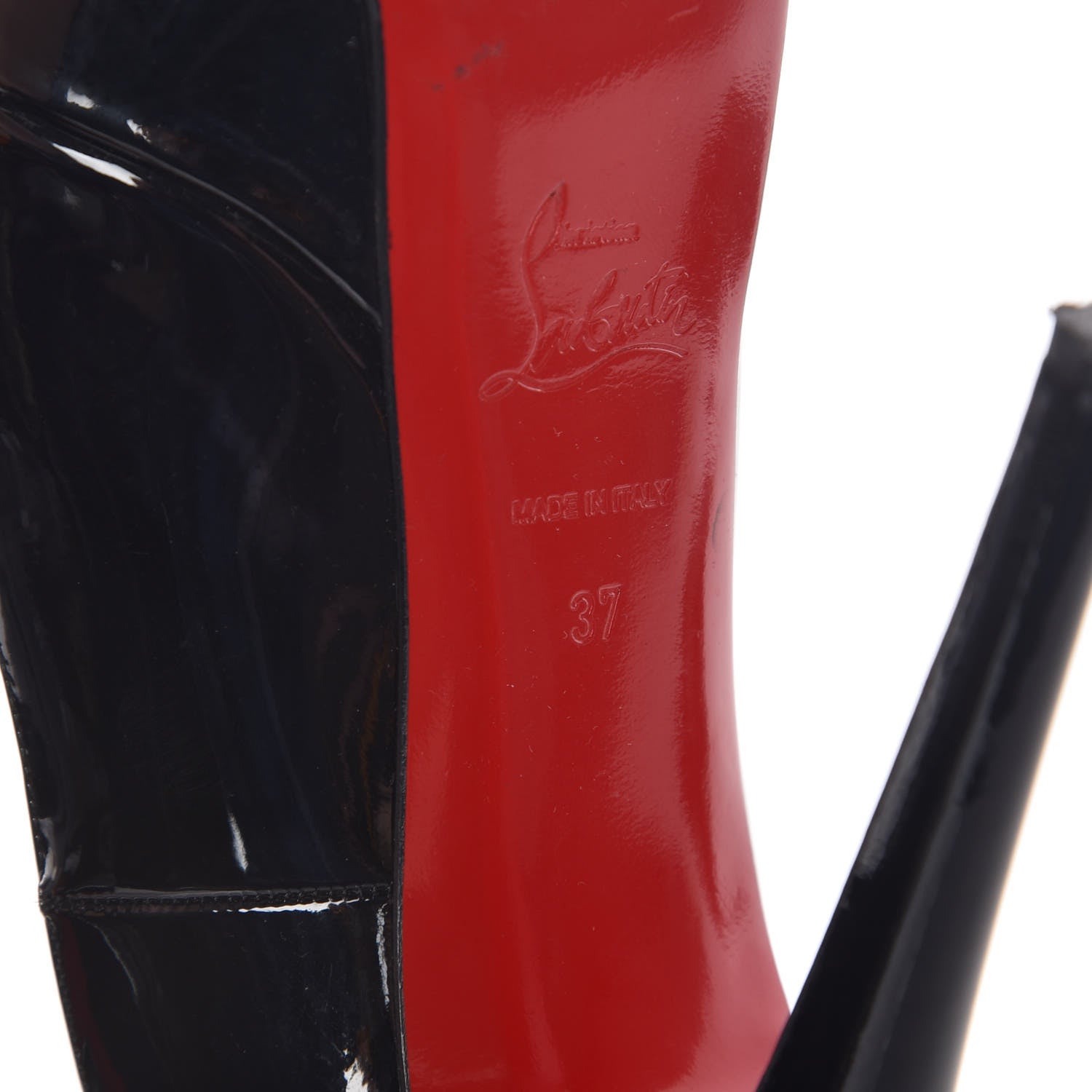 Christian Louboutin Patent Bianca 140 Pumps 37 Black 8 of 13